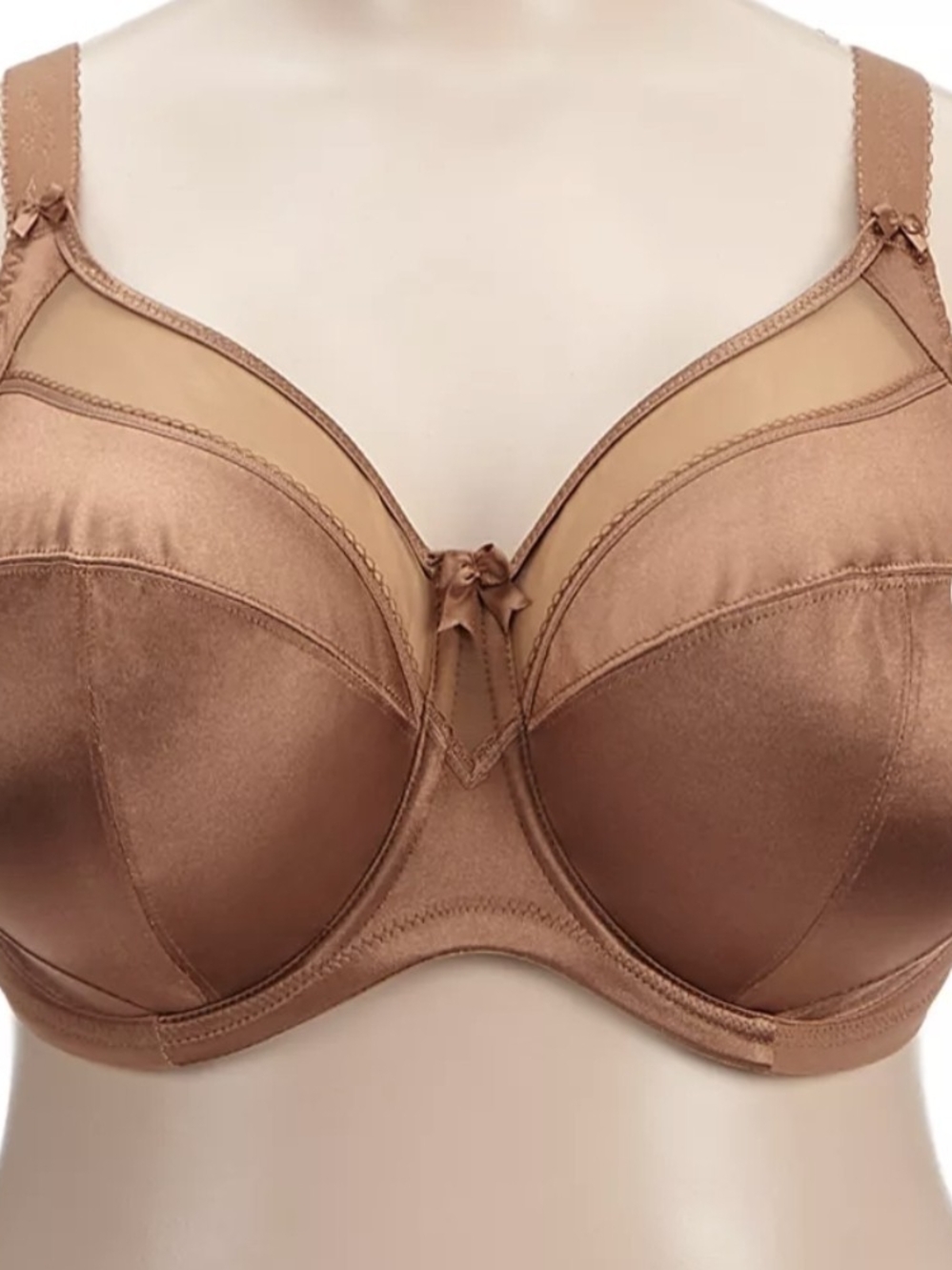 Goddess Satin Underwire Bra in Copper